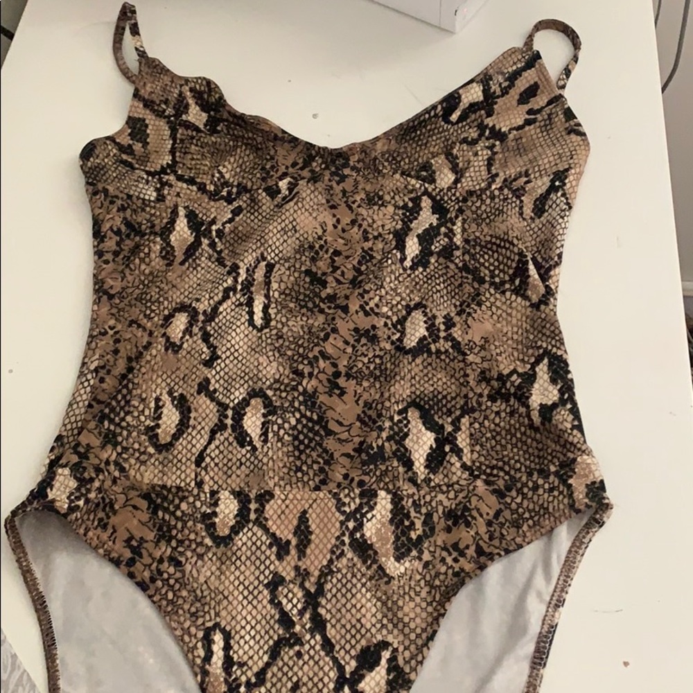 SHEIN snakeskin bodysuit